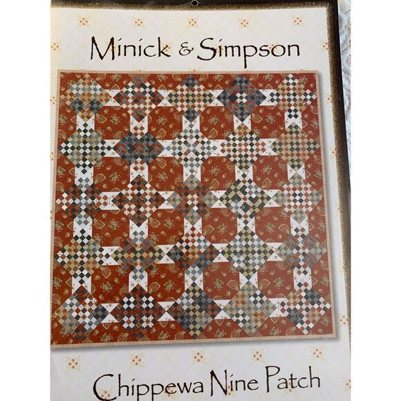 Minick & Simpson Chippewa Nine Patch Quilt Pattern - New - Picture 2 of 9